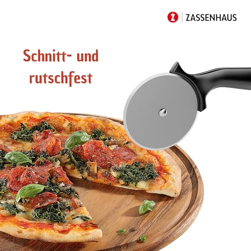 Zassenhaus Acacia Wood Cheese Plate|Appetizer Plate|Pizza Plate with Juice Groove, 13" Diameter 13-Inch