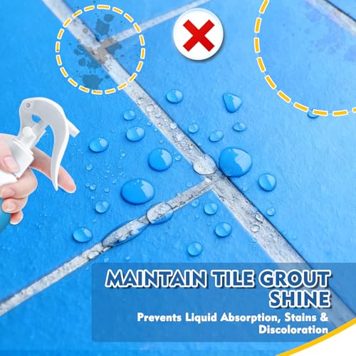 Bellisinno 200ml clear waterproof grout sealer spray for shower tile, bathroom floor, stone and marble