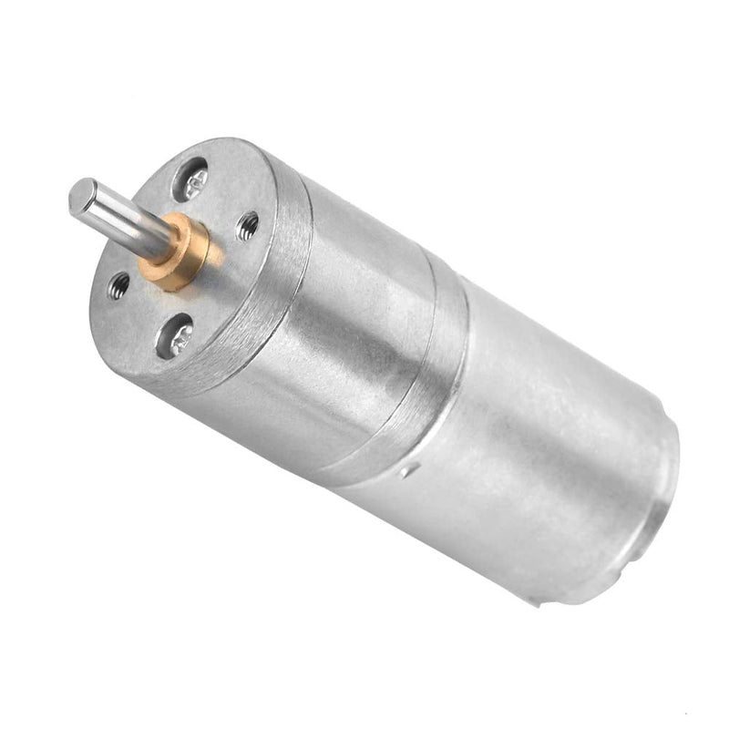 Speed Motor, 1 Piece, 25mm DC 12V 25GA-370 Reduced Speed Motor Metal for Electronic Lock (12V, 200RPM) 12V 200RPM