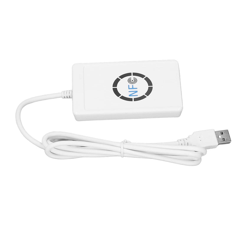 [Australia - AusPower] - NFC Reader Writer, USB 2.0 424kbps Contactless Smart IC Card Duplicator, Compatible with ISO 14443A B for FeliCa and All NFC, 13.56MHz, Mini Lightweight 