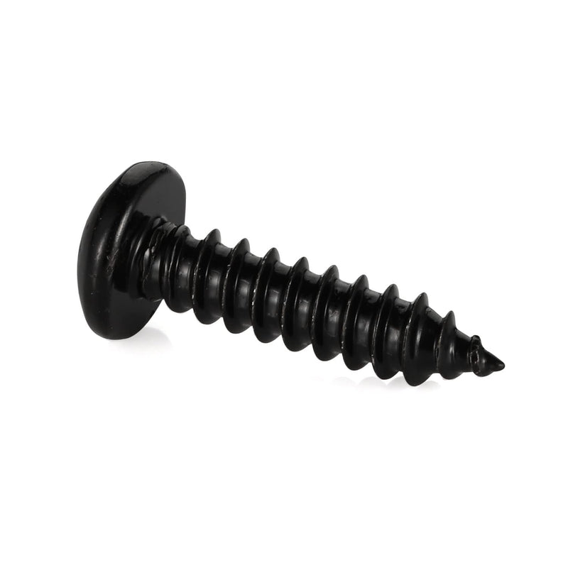 [Australia - AusPower] - #12 x 1" Phillips Pan Head Self Tapping Screw, Pan Head Sheet Metal Screws Wood Screws, Black Oxide Stainless Steel 304 (18-8), 50 Pack #12×1" 