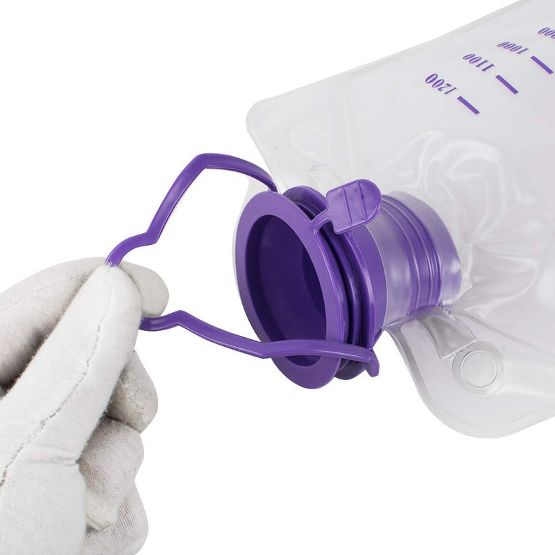 [Australia - AusPower] - 1200ML Enteral Delivery Gravity Bag Set, Disposable Enteral Nutrition Bag, Gravity Feeding Bag - Large Bore 