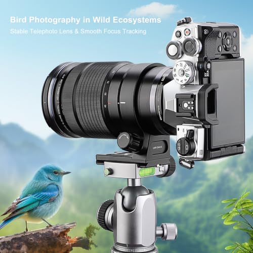 Haoge LMR-OM415 Lens Collar Replacement Foot Tripod Mount Ring for Olympus M.ZUIKO Digital ED 40-150mm F2.8 PRO,90mm F3.5 Macro is PRO Lens Built-in Arca Swiss Type Quick Release Plate
