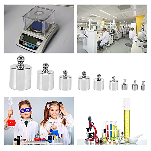 Calibration Weights, 17 Pieces Weights Scales Stainless Steel Calibration Weights Set Calibration Weight Precision 10 mg-100 g Precision Calibration Deviation +/- 0.003 g for Digital Jewellery Scales Laboratory