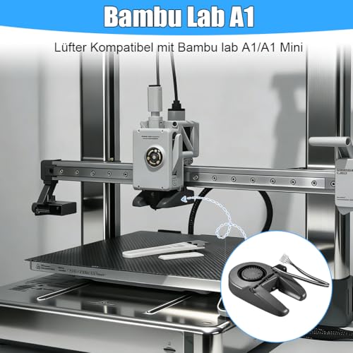 Partial Cooling Fan for Bambu Lab A1/A1 Mini 3D Printer - 4 Pin Blower Fan with Double Ball Bearing for Bambu Lab A1 Series, 7800 rpm - 3D Printer Accessories Compatible with Bambu-lab A1/A1