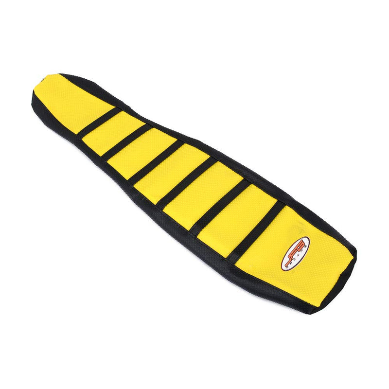 JFG RACING Dirt Bike Seat Cover,Motorcycle Cushion with Non-Slip Rubber Striped for RM125 RM250 1996-2000 - Gold