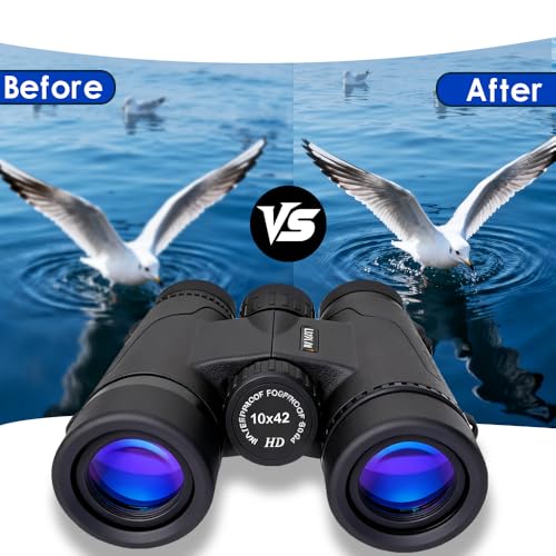 10x42 Binoculars for Adults, Waterproof, HD High-Powered