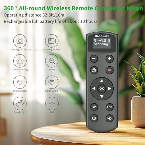for Nikon Rechargeable Shutter Release,Wireless Camera Remote Control Rechargeable for Nikon