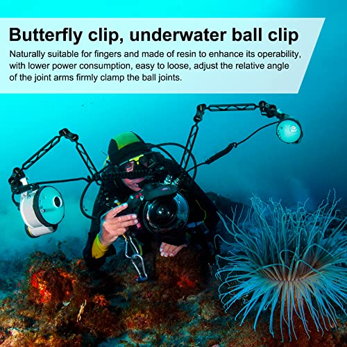 Sea frogs 2PCS Triple Ball Clamp for Diving Underwater Photography System