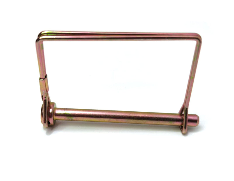 [Australia - AusPower] - 10 Pieces 1/4 Inch Wire Lock Pin, Trailer Coupler Pin,Hitch pin,Heavy Duty Safety Coupler Pin Shaft Locking Pin for Farm Trailers Wagons Lawn Garden(Square, Gold) 