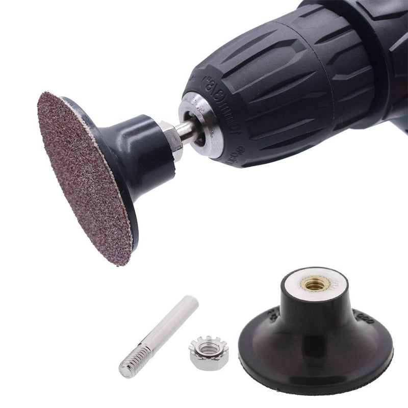 [Australia - AusPower] - Mesee Pack of 4 Disc Pad Holder, 1/4 Inch Shank Roll Lock Discs, Sanding Discs Pads for Roll Lock Round Rotary Tool Sanding Surfaces Polishing Conditioning Discs 