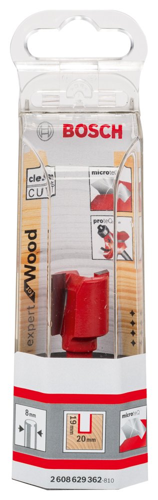 Bosch Accessories Professional Groove Cutter (for Wood, Shaft 8 mm, 20 mm, Working Length 19 mm, Total Length 56 mm), Multicoloured D1 D1 20 mm Länge 19 mm G 56 mm