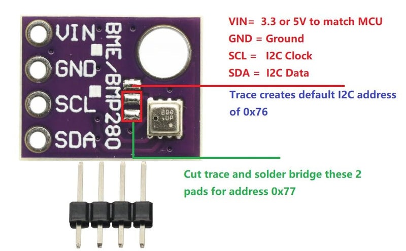 [Australia - AusPower] - BME280 3.3V 5V Digital Sensor Temperature Humidity Barometric Pressure Sensor Module I2C SPI Breakout Temperature and Humidity Sensor 