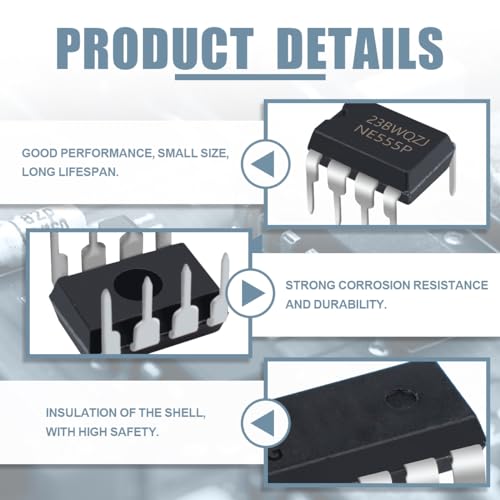 Timer IC NE555P Generator Single Period Time DIP 8 Double Pole Pack of 50