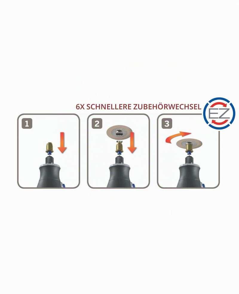 Dremel 511S EZ SpeedClic Fine Sanding Discs - Accessory Set for Multifunctional Tool with 2 Fine Sanding Discs Grit 180/280 25 mm for Sanding Metal, Plastic, Steel, Wood and Much More