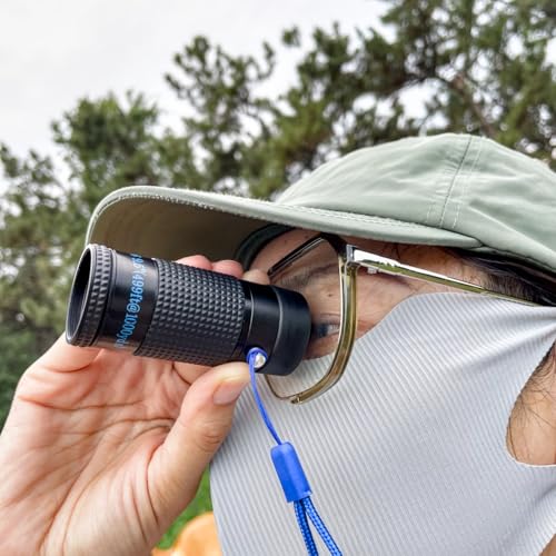 Close-up Monocular for Low Vision, Short Distance Viewing with Wide Field of View, Mini-Size Magnifier (6x16mm-Blue Style) 6x16mm-Blue Style
