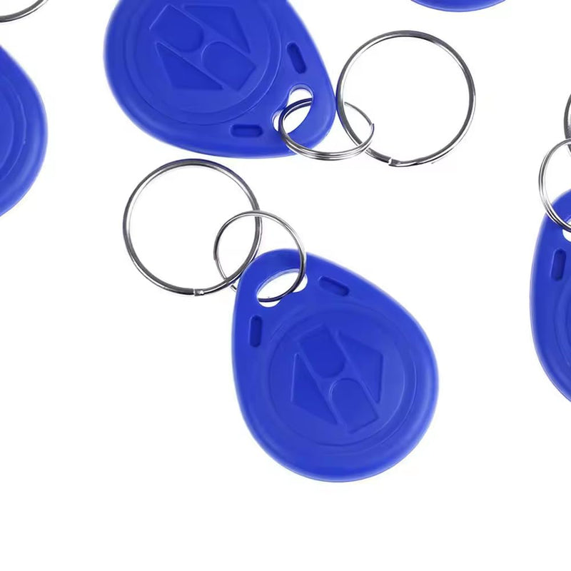 [Australia - AusPower] - 100 Pack Blue EM4100 Keyfobs - 64Bit Read Only RFID 125Khz Key Fobs for Access Control, Attendance, and Identification 