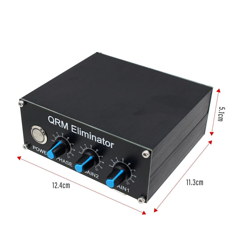 QRM Eliminator Bands HF X-Phase 1MHz to 30MHz Signal Suppressor QRM Aluminum Alloy Signal Remover with Dial and Button