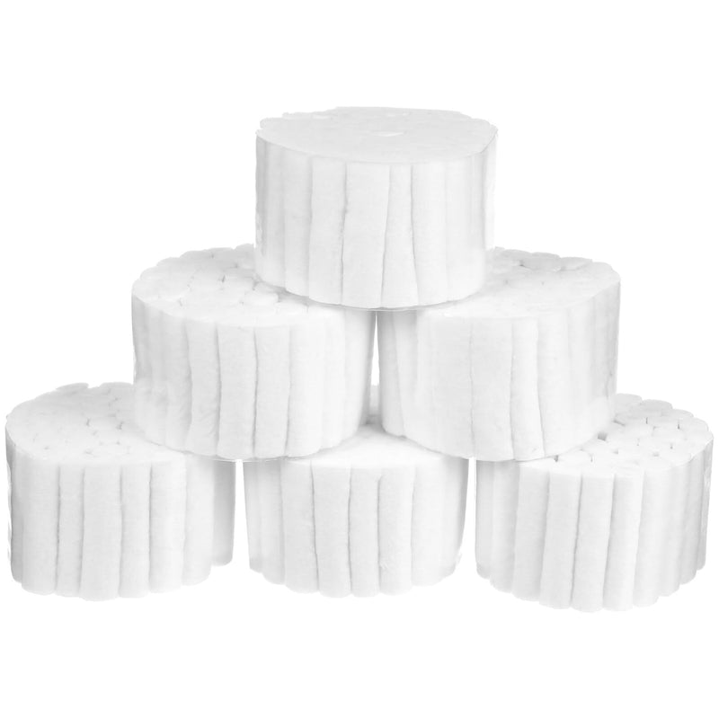 Organic Cotton Balls 6 Rolls Dental Cotton Rolls Point Cotton Nosebleed Plugs Rolled Gauze Dental Rolls Absorbent Blood Clotting Cotton Rolls Algodon En Rollo