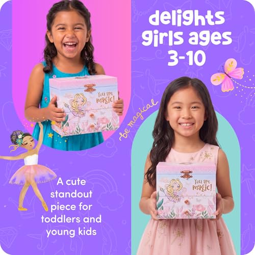 Giggle & Honey® Musical Fairy Jewelry Box for Girls Fairy Princess