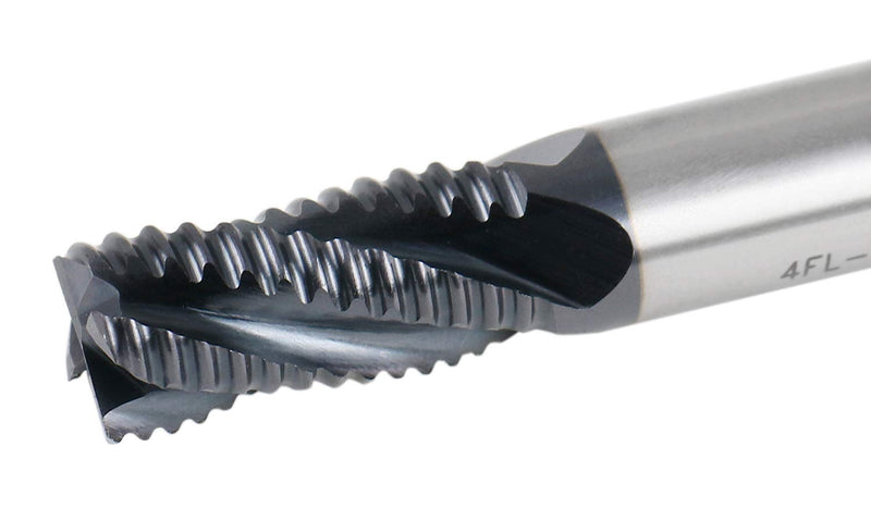 [Australia - AusPower] - Accusize Industrial Tools Standard Tooth M42 8% Cobalt TiAlN Roughing End Mill, 3/8" Diameter, 3/8" Shank Diameter, 3/4" Flute Length, 1102-0038 1 3/8" Dia, 3/8" Shk Dia, 3/4" Flt Length 
