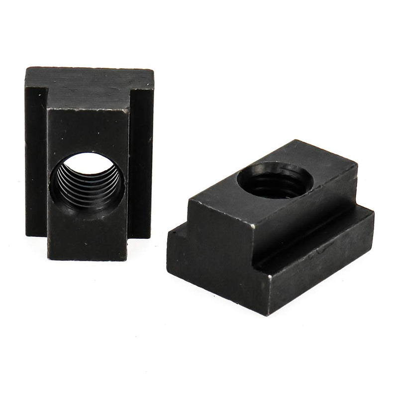 [Australia - AusPower] - M12 T-Slot Nut,Black Oxide Finish,Grade 8.8,0.47" Threads,Slot Width 14mm,Slot Depth 8mm,Total Depth 16mm,Pack of 5 M12 