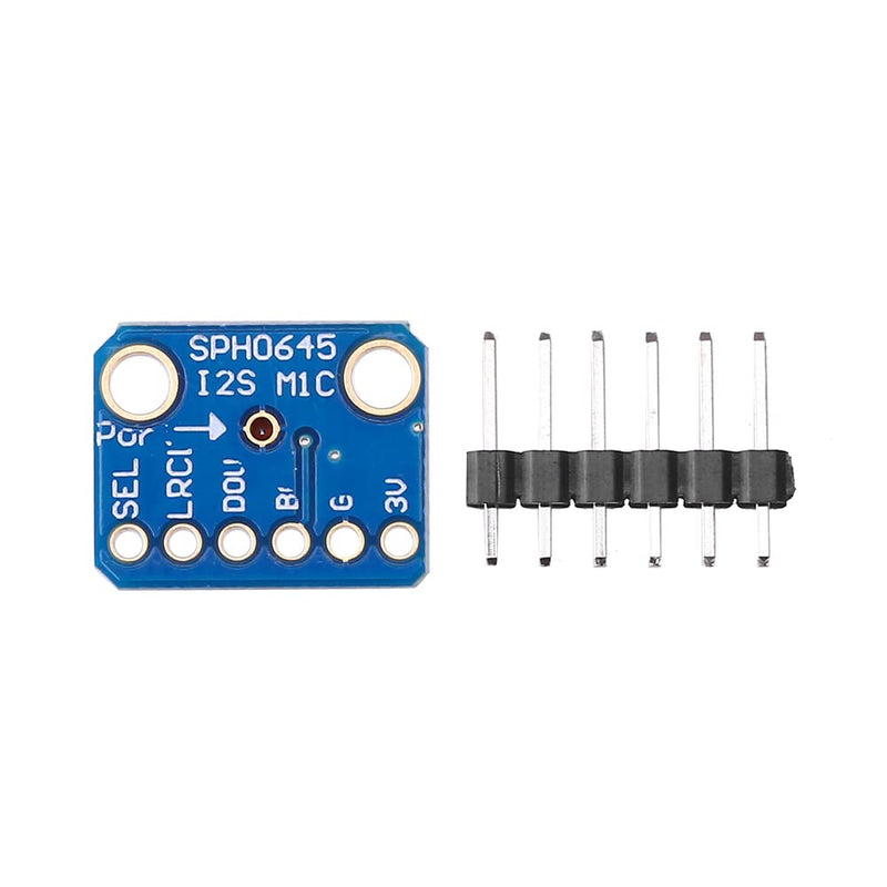 2PCS SPH0645 I2S MEMS Microphone Breakout Sensor Board Module SPH0645LM4H DC 1.6-3.6V