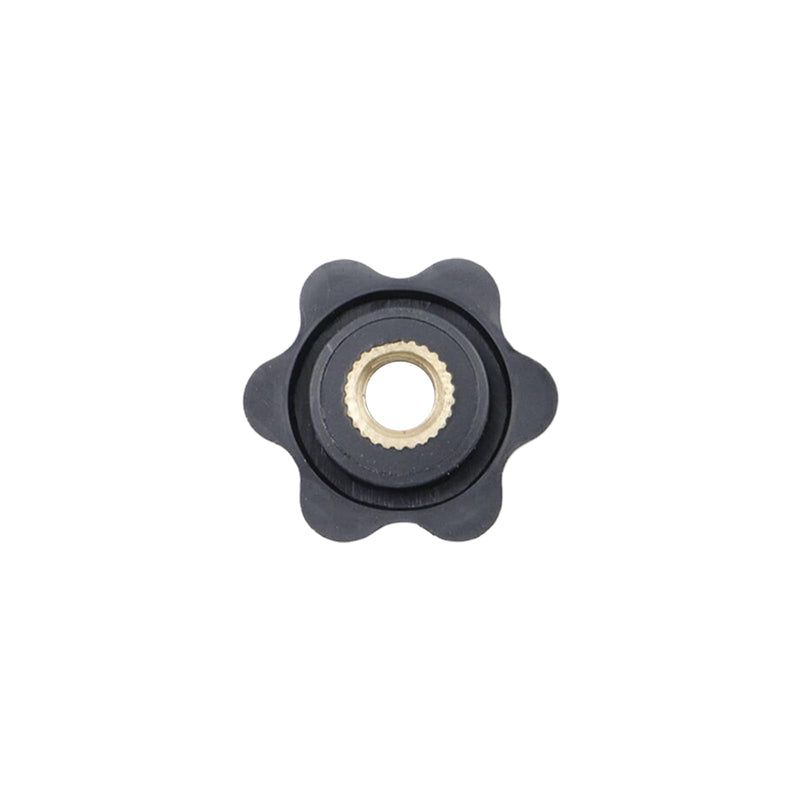 [Australia - AusPower] - Antrader M6 Star Knob Clamping Handle Nut,10Pcs Thru Hole Star Knobs Nuts Screw Knurled Clamping Nut Knob Black Plastic Handle Clamping Knobs 25#M6 