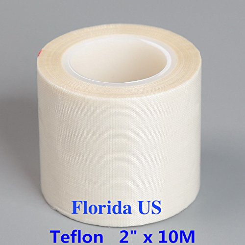 2"x10m White PTFE Teflon Tape Nonstick Tape 500℉ High-Temp Fiberglass Adhesive Tape