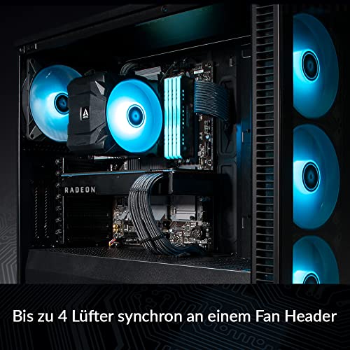 ARCTIC 4-Pin PWM Fan Splitter Cable, PST Splitter Cable for 4 Fans | Case fans, fans, PWM sharing, multi fan connector, fan cable, extension cable, splitter, Y cable, adapter, pc