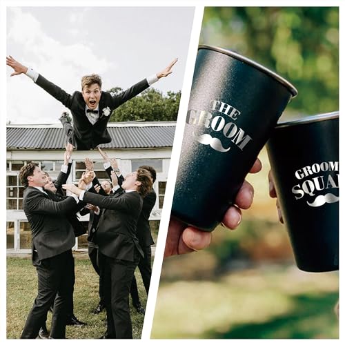 GROOM SQUAD Groomsmen Gifts 16 Oz Groomsmen Cups Bachelor Party Favors