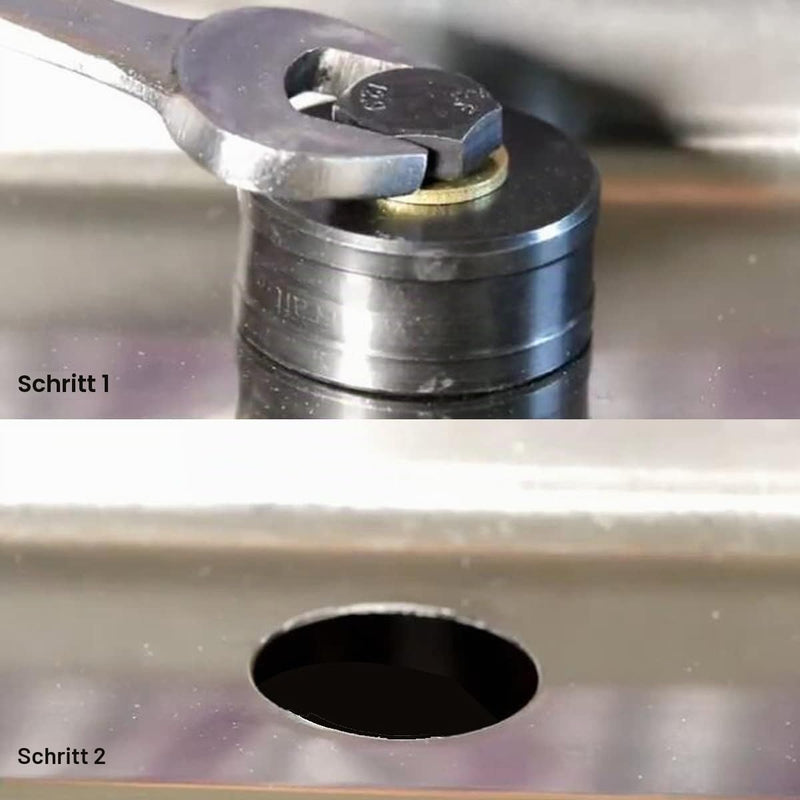 SagaSave 16mm Sheet Metal Hole Punch, Metal Hex Hole Cutter for Sink Steel Plate Stainless Steel Metal 16 mm