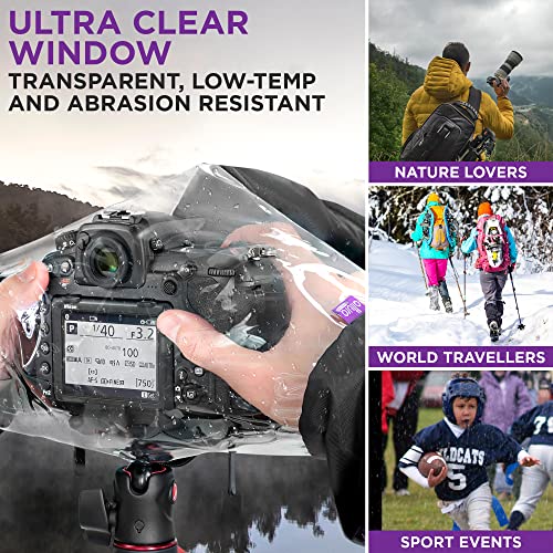 Altura Photo Camera Rain Cover, Waterproof Lens Jacket for Canon Sony Nikon