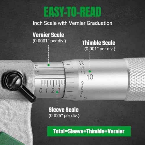 SK 0-1 inch outside micrometer with 0.0001 inch resolution and 0.00015 inch accuracy