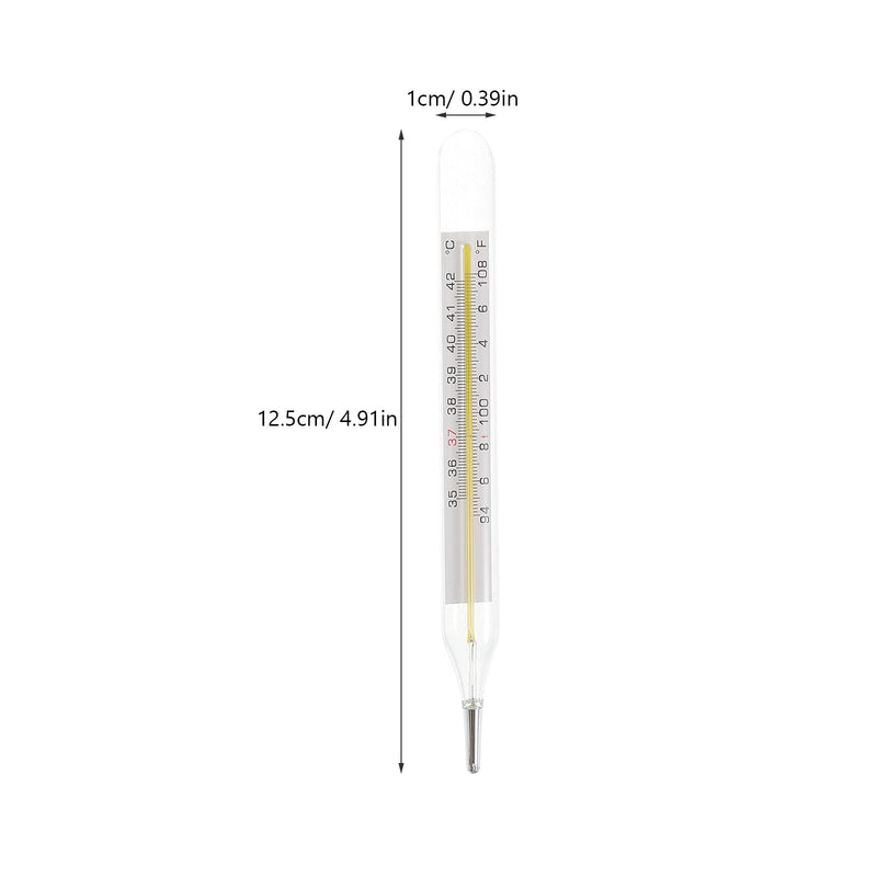 [Australia - AusPower] - Toyvian Accurate Temperature Adult, 2pcs Dual Scale Glass Temperature Measurement Tool for Home Use - Fast Reading 