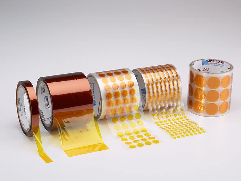 Caplugs 22-0500– 22-SH Series – 1 Mil Thick Amber Polyimide Tape, 1 Roll, Width 1/2" x Length 36 Yds, High Temp Electronics Coating Up to 500° F (260° C), Solder Masks for Circuit Boards (SH-10303)