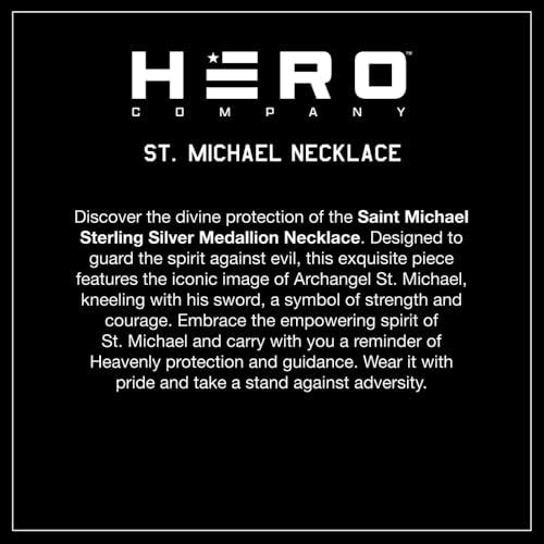 Hero Company Saint Michael the Archangel Pendant Necklace for Men