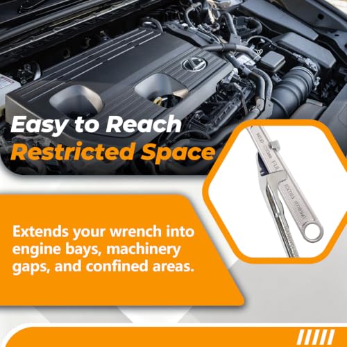 Handyslicer 15-inch wrench extender tool bar with handle for most wrenches