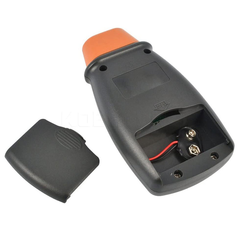 Mengshen Digital Tachometer Non-Contact Laser 2.5-99999RPM | Speedometer with reflective tape, speed meter, 9 V battery included