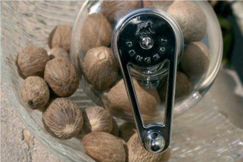 PEUGEOT - Tidore 11 cm Nutmeg Grinder - with Storage Compartment - Acrylic - Made in France - Transparent Colour