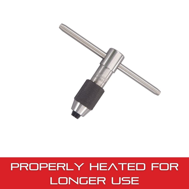 [Australia - AusPower] - Starrett T-Handle Tap Wrench - Ideal for Holding Taps, Drills, Reamers and Small Tools - 7/32-7/16" Capacity Tap Size, 2-1/2" Body Length, 5/32-1/4" Square Shank - 93B 7/32 - 7/16in (5.5 - 11mm) 
