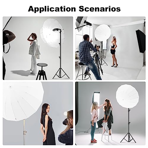Godox UB-85D 33.5in/85cm Parabolic Translucent Umbrella White 33.5" 1pack Translucent White