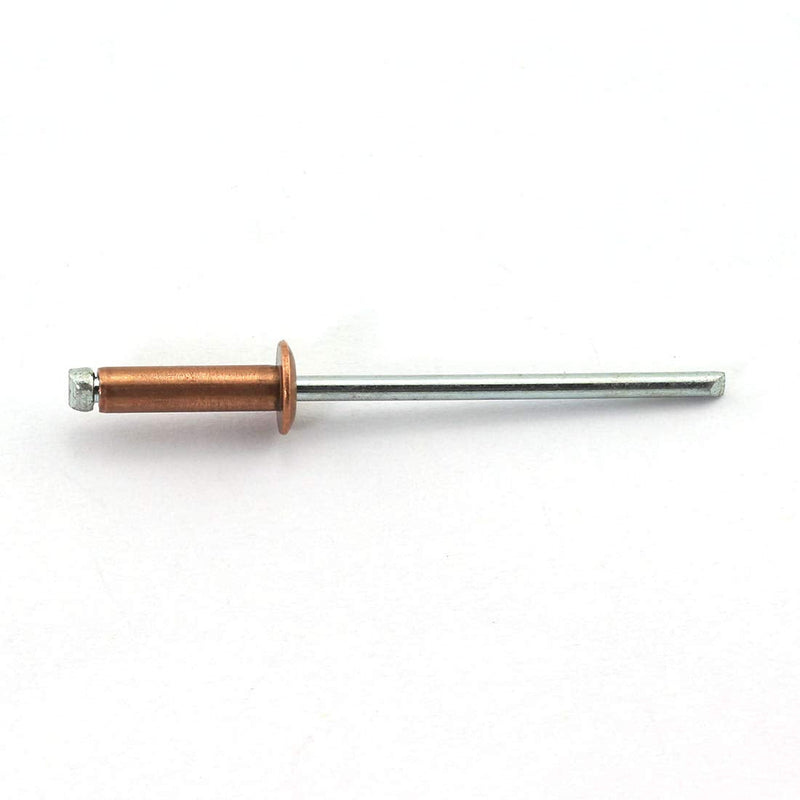 [Australia - AusPower] - 60pcs 1/8 x 1/2 Inch (3.2x12mm) Red Copper Blind Rivet Self-Plugging Open End Dome Head Decorating Fastener Nails Pop Rivets Core Pulling Rivets Grip Pange 5/16-3/8 Inch (7.9-9.5mm) 3.2x12mm 60PCS 