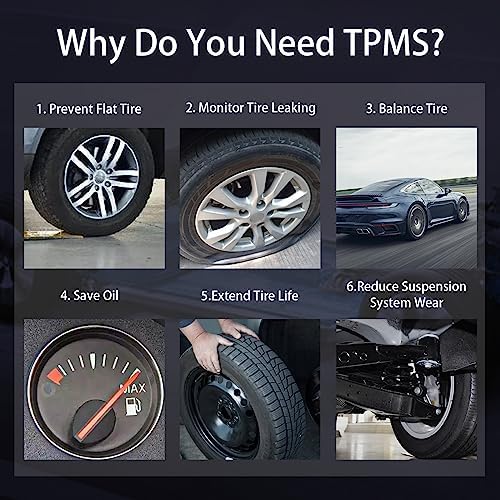 Marsflex TPMS Sensor, PMV-107J for Toyota Lexus, 315MHz, 5Pcs Tire Pressure Sensor, Fit for Scion Pontiac Camry rav4 Yaris Corolla, Replaces #42607-33021 42607-33011 42607-06011 5 pcs Metallic Black