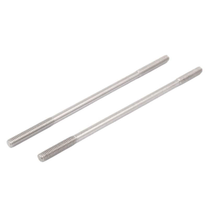 [Australia - AusPower] - uxcell M8 x 190mm Tight Adjustable Push Rod Double End Thread Stud Screw Bolt 5pcs 