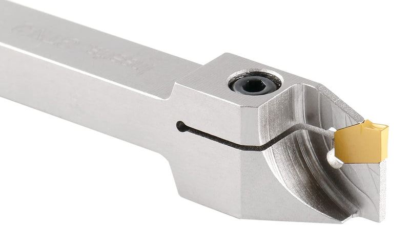 [Australia - AusPower] - Accusize Industrial Tools 3/8'' by 1/2'' Heavy Duty Indexable Grooving/Parting Holder with a Gtn-2 Tin Coated Carbide Insert, 2415-5022 1/2" x 3/8" 