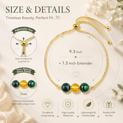 Crystal Bead Bracelet Boss Lady Gifts for Women Boss Appreciation Gifts