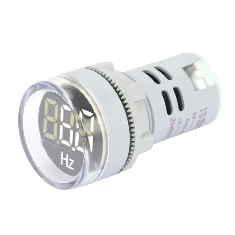 [Australia - AusPower] - YWBL-WH AC Round Frequency Meter LED Digital Display Hz Frequency Indicator Light 