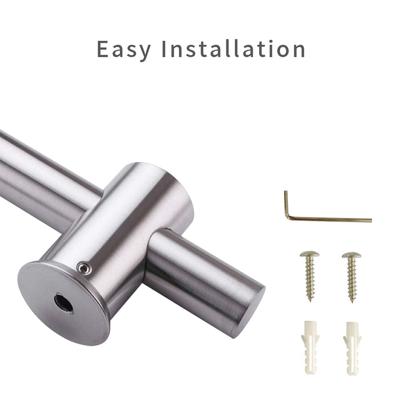 24 Inch Shower Slide Bar, Adjustable Shower Bar For Handheld Shower Wall Mount, Brushed Nickel Stainless Shower Head Slide Bar