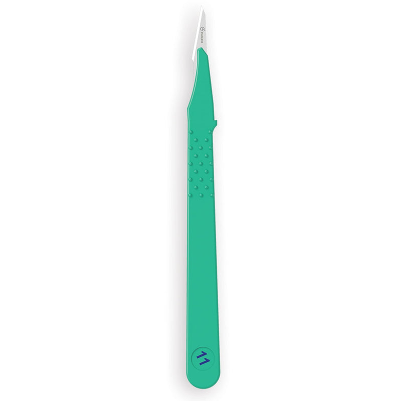 Gima Sterile Scalpels made of Rust-Proof Stainless Steel, ABS Handle, for Single Use, Premium, Safety Blade Guard Premium - 10 scalpels 11